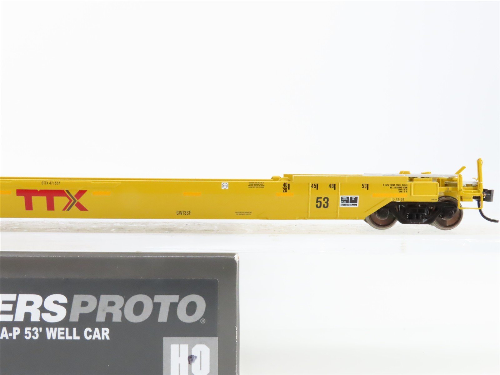 HO Scale Walthers 920-109031 DTTX TTX 53' Flat Car 471557 RTR
