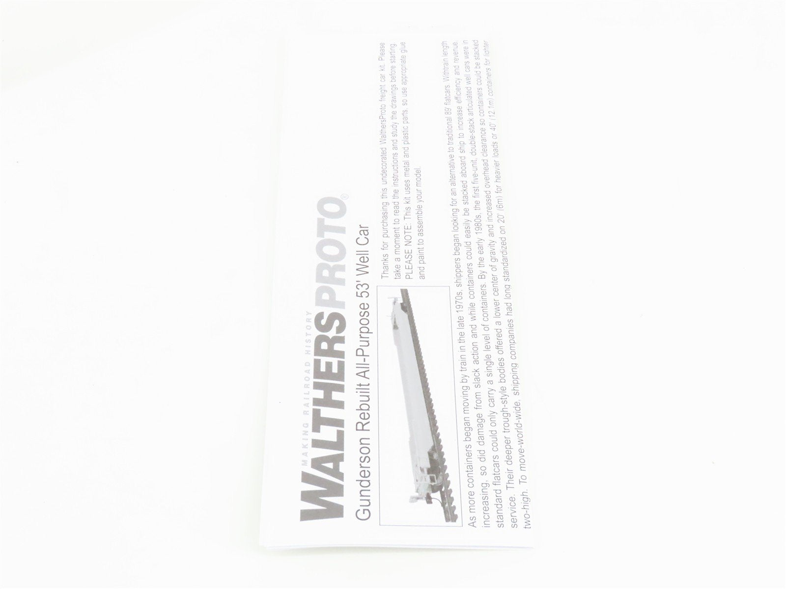 HO Scale Walthers 920-109029 DTTX TTX 53' Flat Car 469576 RTR