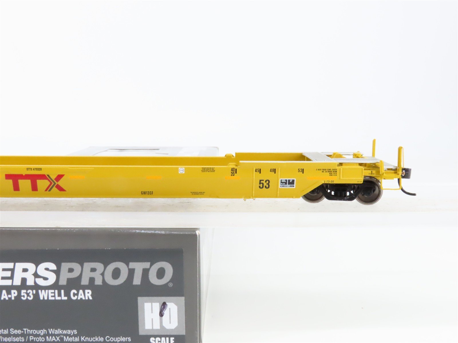 HO Scale Walthers 920-109030 DTTX TTX 53' Flat Car 470328 RTR
