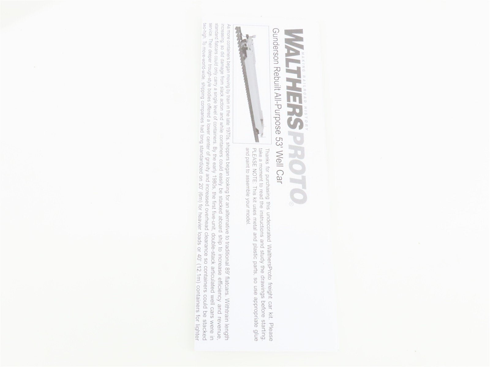 HO Scale Walthers 920-109030 DTTX TTX 53' Flat Car 470328 RTR