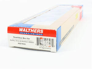 HO Scale Walthers 932-7010 Ashley, Drew & Northern 50' Thrall-Door Box Car RTR