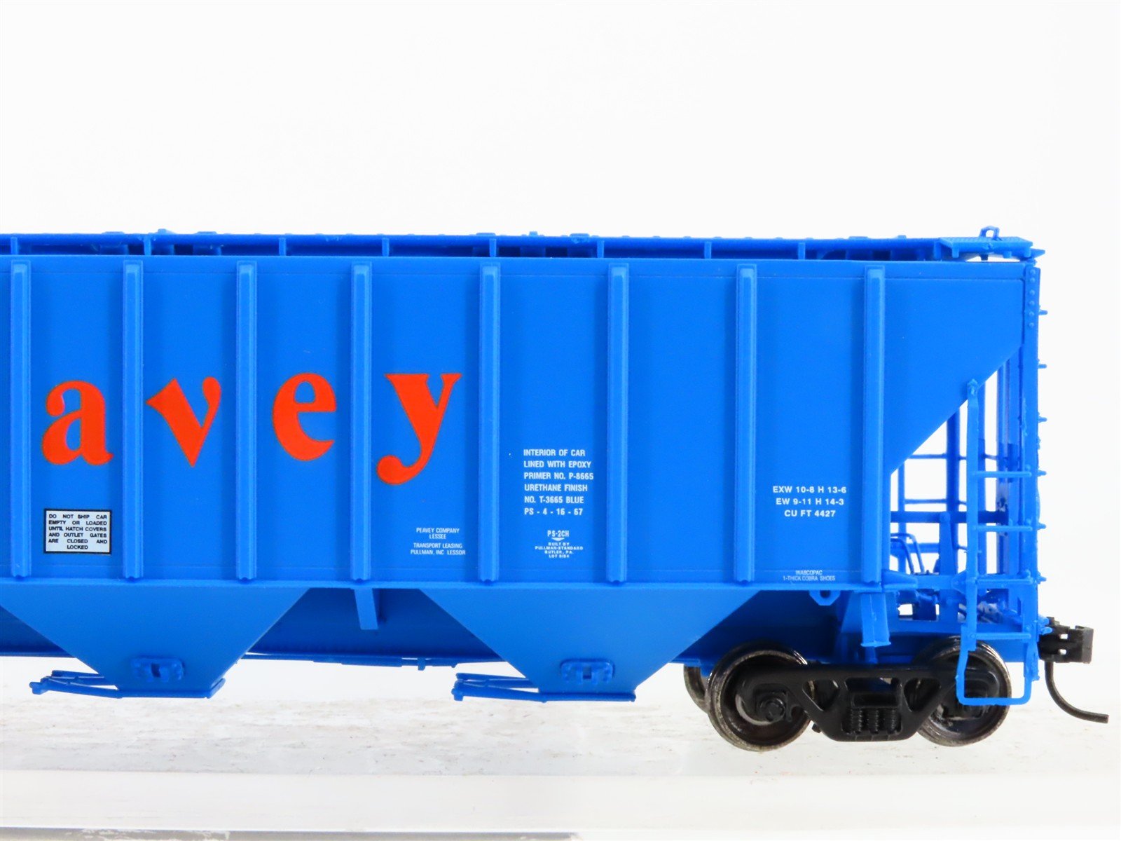HO Scale PROTO 2000 21444 TLDX Peavey 3-Bay Covered Hopper 6259 RTR