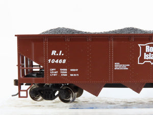HO Scale Bachmann 17608 RI Rock Island 40' 4-Bay Hopper 10468 RTR