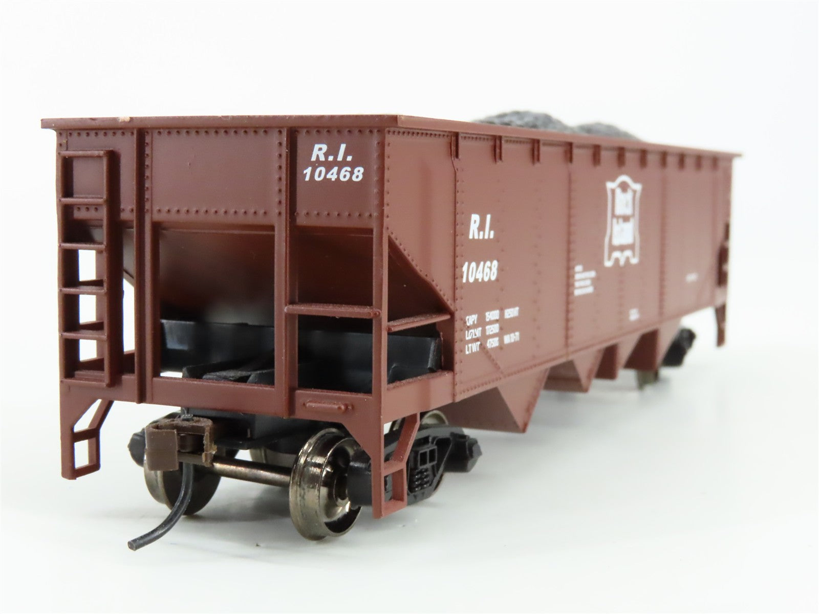 HO Scale Bachmann 17608 RI Rock Island 40' 4-Bay Hopper 10468 RTR