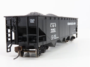 HO Scale Bachmann 17605 C&O Chesapeake & Ohio 40' 4-Bay Hopper 71511 RTR