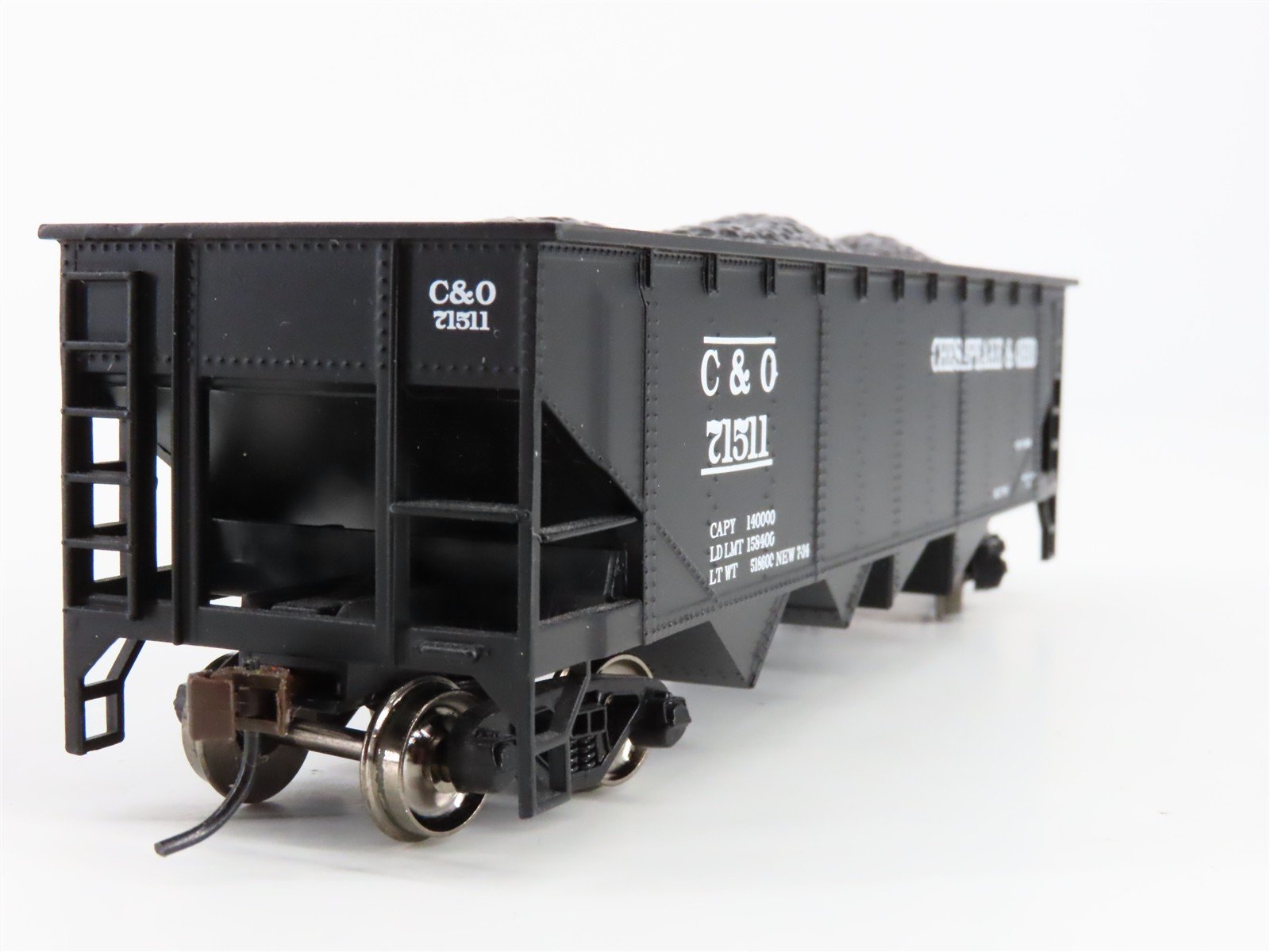 HO Scale Bachmann 17605 C&O Chesapeake & Ohio 40' 4-Bay Hopper 71511 RTR