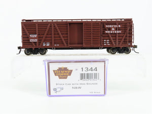 HO Scale Broadway Limited Imports 1344 NW Norfolk & Western Stock/Cattle Car RTR