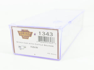 HO Scale Broadway Limited Imports 1343 NW Norfolk & Western Stock/Cattle Car RTR