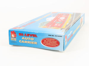 HO Scale Life-Like 433-8303 ATSF Santa Fe 50' Auto Carrier 9704 RTR