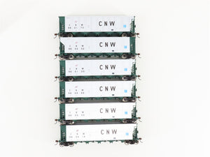 HO Scale Walthers 932-7829 Chicago & North Western RD4 Coal Hopper 6-Pack RTR