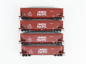 Athearn ATH14531 UP Union Pacific 40' 3-Bay Offset Ballast Hopper 4-Pack RTR