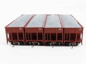 HO Scale Athearn ATH14532 Union Pacific 40' 40' Offset Ballast Hopper 4-Pack RTR