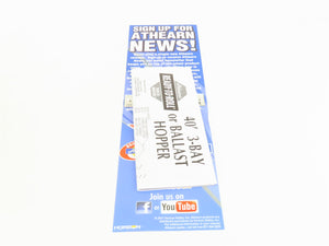 HO Scale Athearn ATH14532 Union Pacific 40' 40' Offset Ballast Hopper 4-Pack RTR