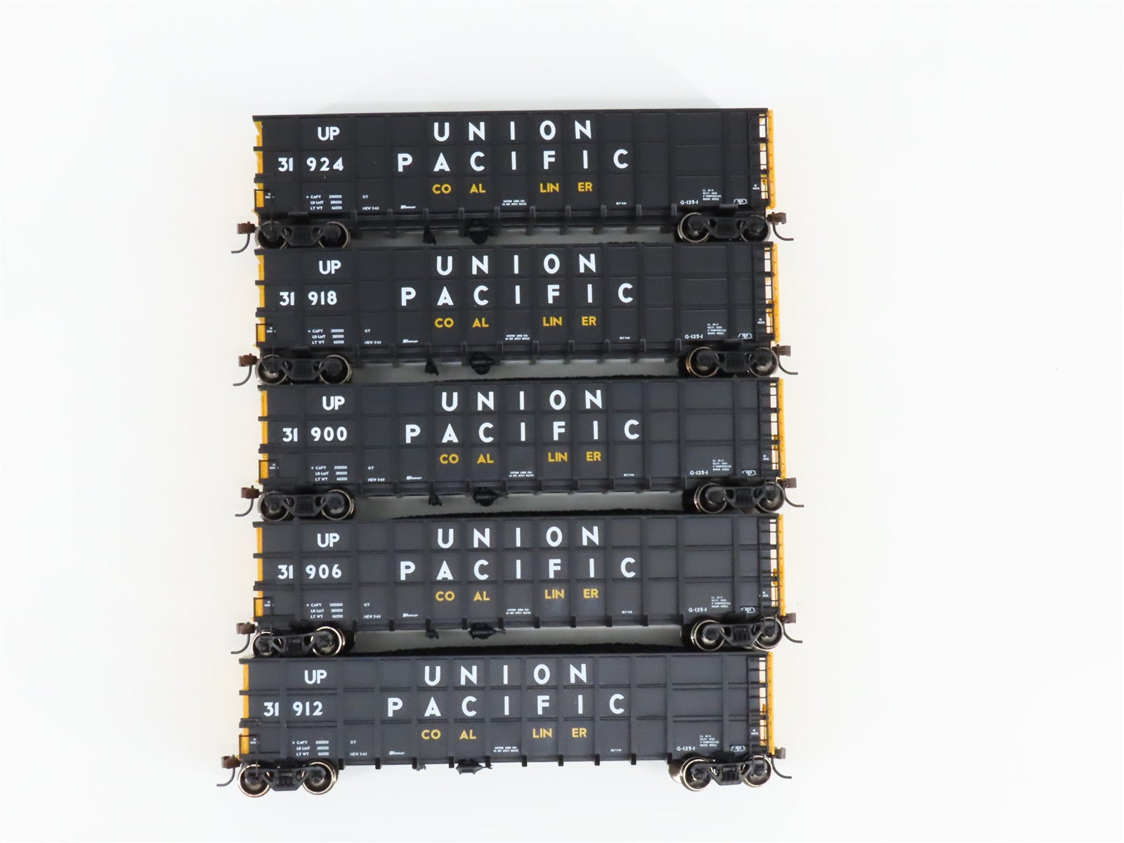 HO Scale Athearn 94460 Union Pacific 50' High Cube Gondola 5-Pack RTR