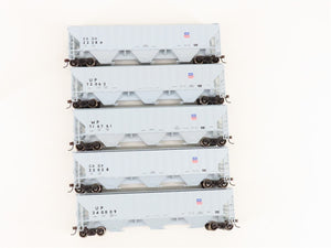 HO Scale Athearn 72392 UP Union Pacific 54' 3-Bay Covered Hopper 5-Pack RTR