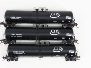 HO Scale Athearn ATH98437 CHSX CHS 30K Gallon Ethanol Tank Car 3-Pack RTR
