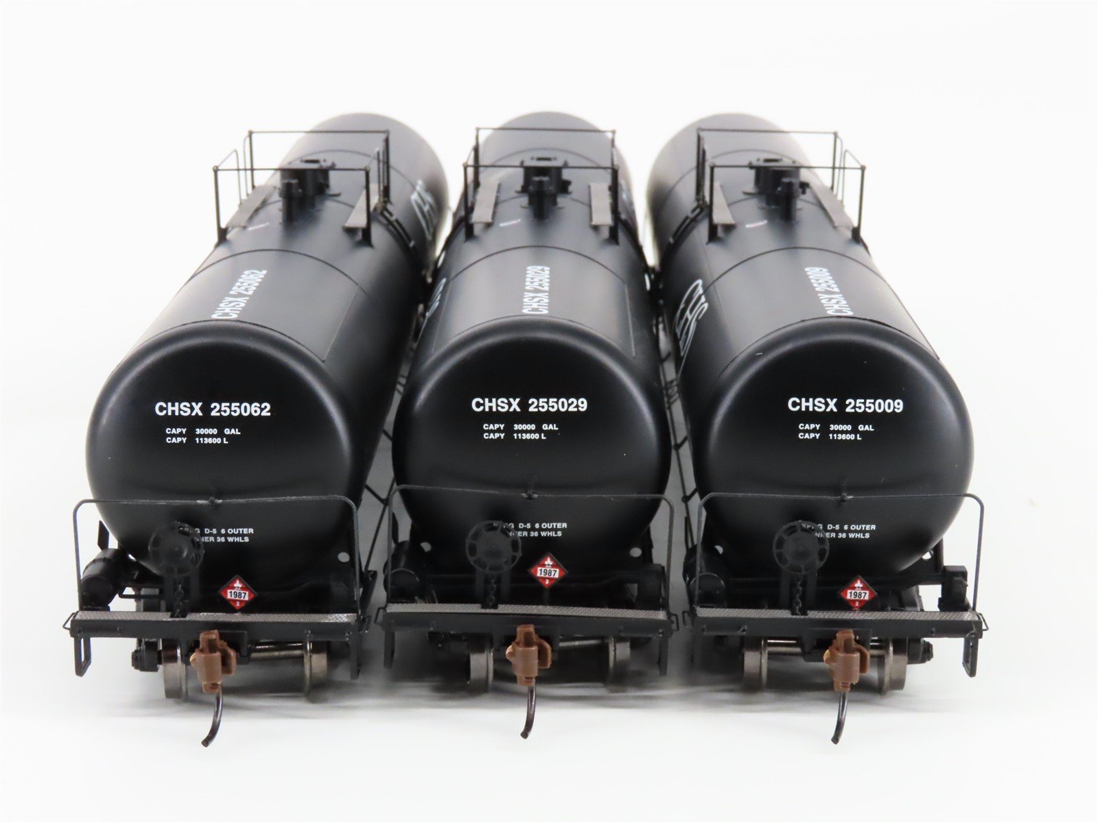 HO Scale Athearn ATH98437 CHSX CHS 30K Gallon Ethanol Tank Car 3-Pack RTR