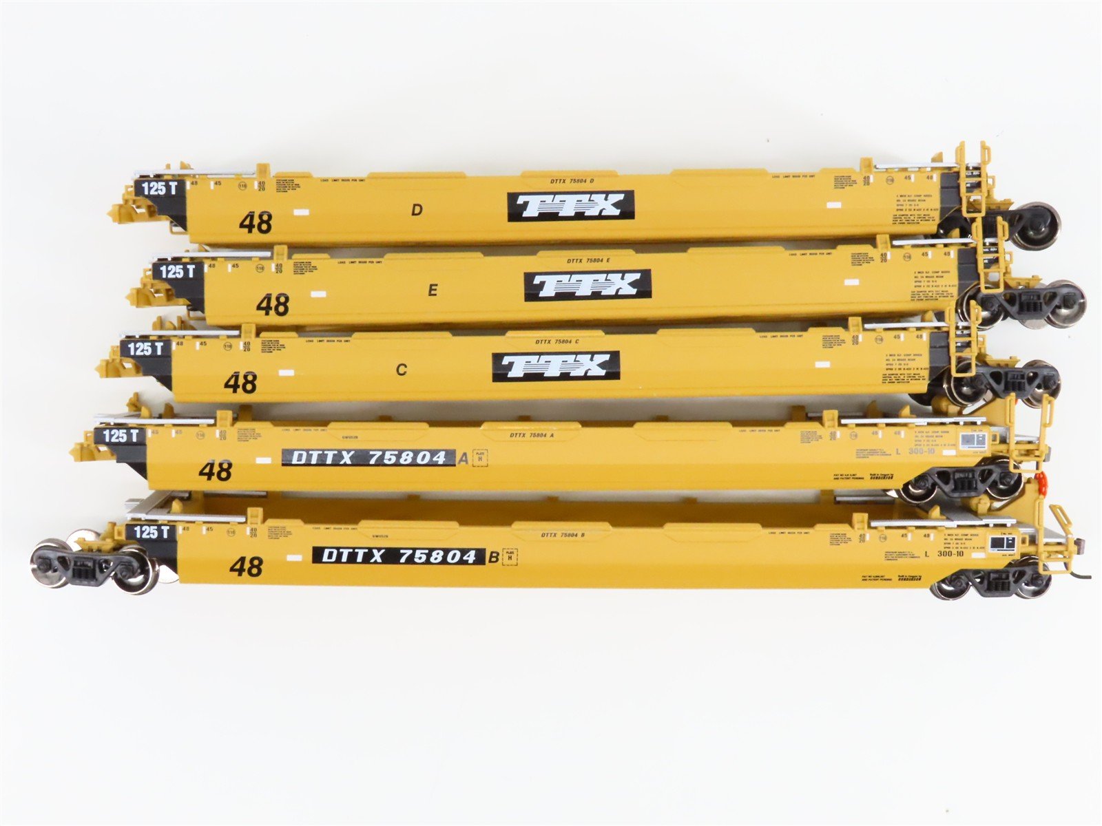 HO Scale Athearn 92994 DTTX TTX Maxi III 5-Unit Well Car 5-Pack 75804 RTR