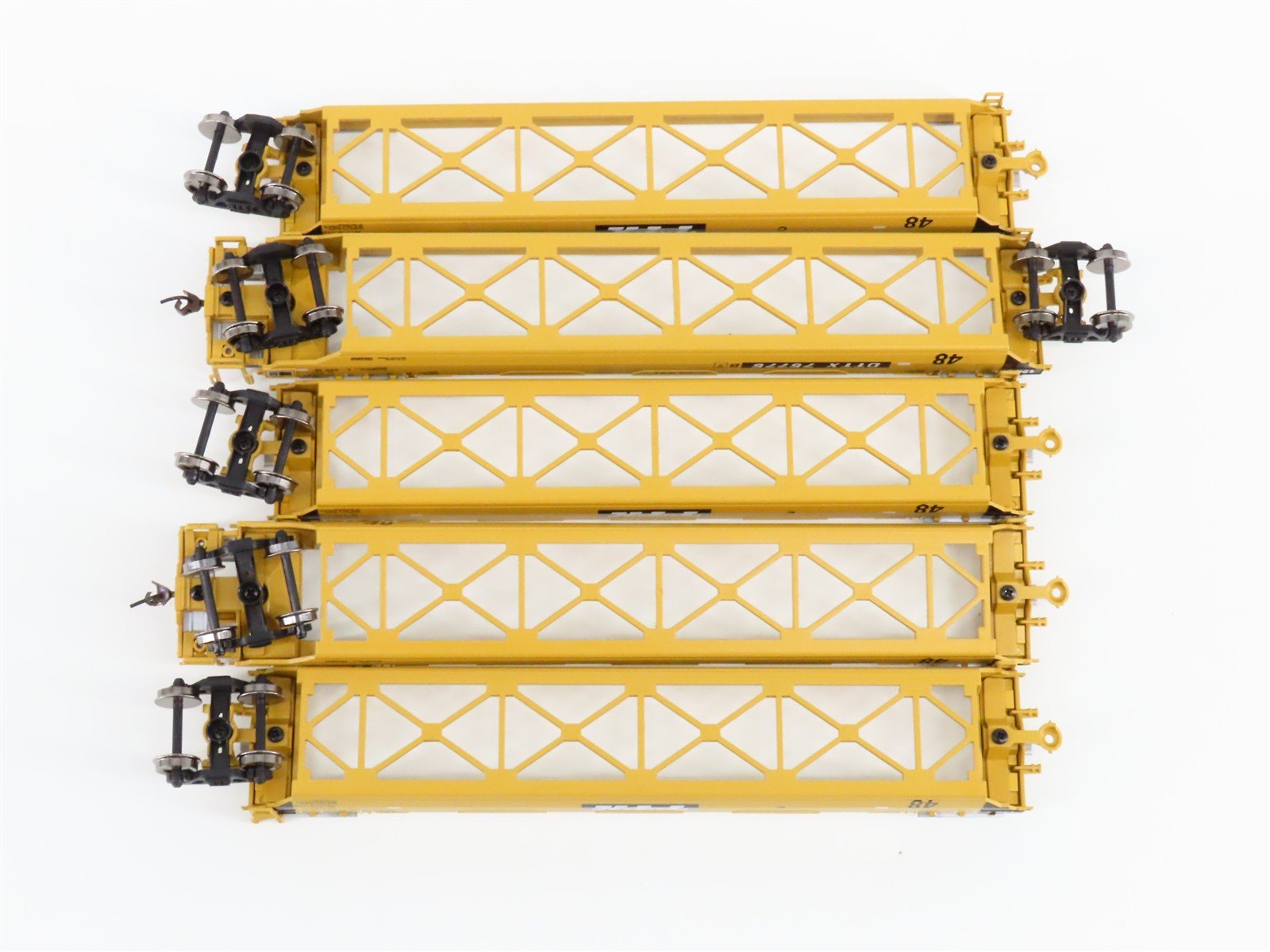 HO Scale Athearn 92993 DTTX TTX 48' Flat Car 5-Pack 75775 RTR