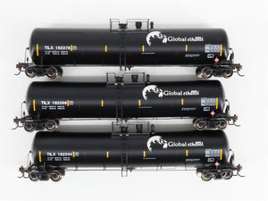 HO Scale Athearn 97623 Global Ethanol 30K Gallon Ethanol Tank Car 3-Pack RTR