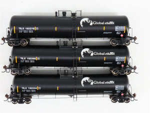 HO Scale Athearn 97623 Global Ethanol 30K Gallon Ethanol Tank Car 3-Pack RTR
