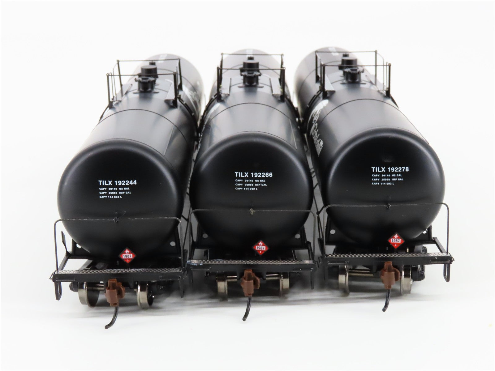 HO Scale Athearn 97623 Global Ethanol 30K Gallon Ethanol Tank Car 3-Pack RTR