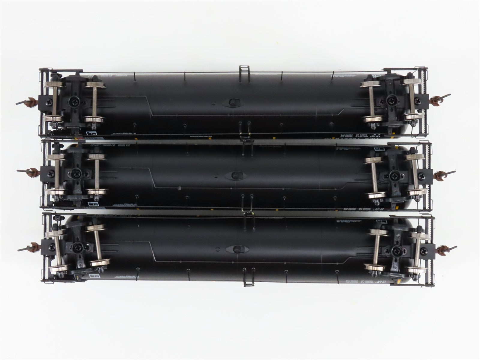 HO Scale Athearn 97623 Global Ethanol 30K Gallon Ethanol Tank Car 3-Pack RTR