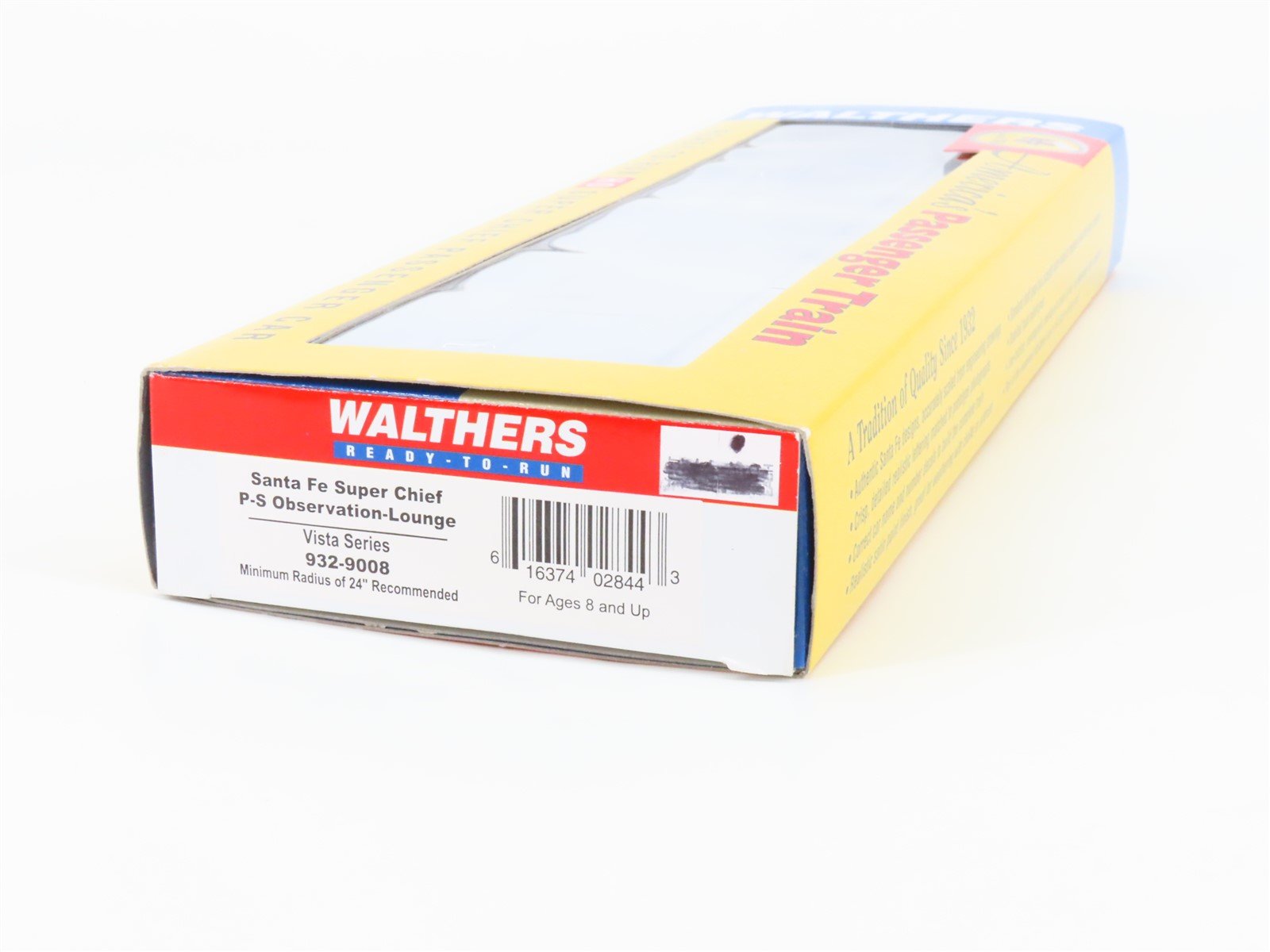 HO Walthers 932-9008 ATSF Santa Fe Super Chief Observation-Lounge Passenger Car