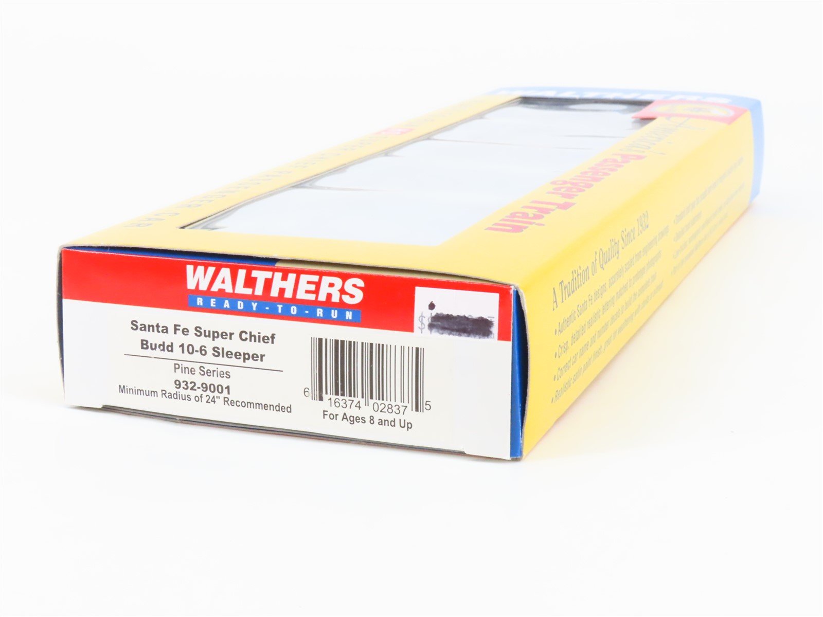 HO Scale Walthers 932-9001 ATSF Santa Fe Super Chief 10-6 Sleeper Passenger Car