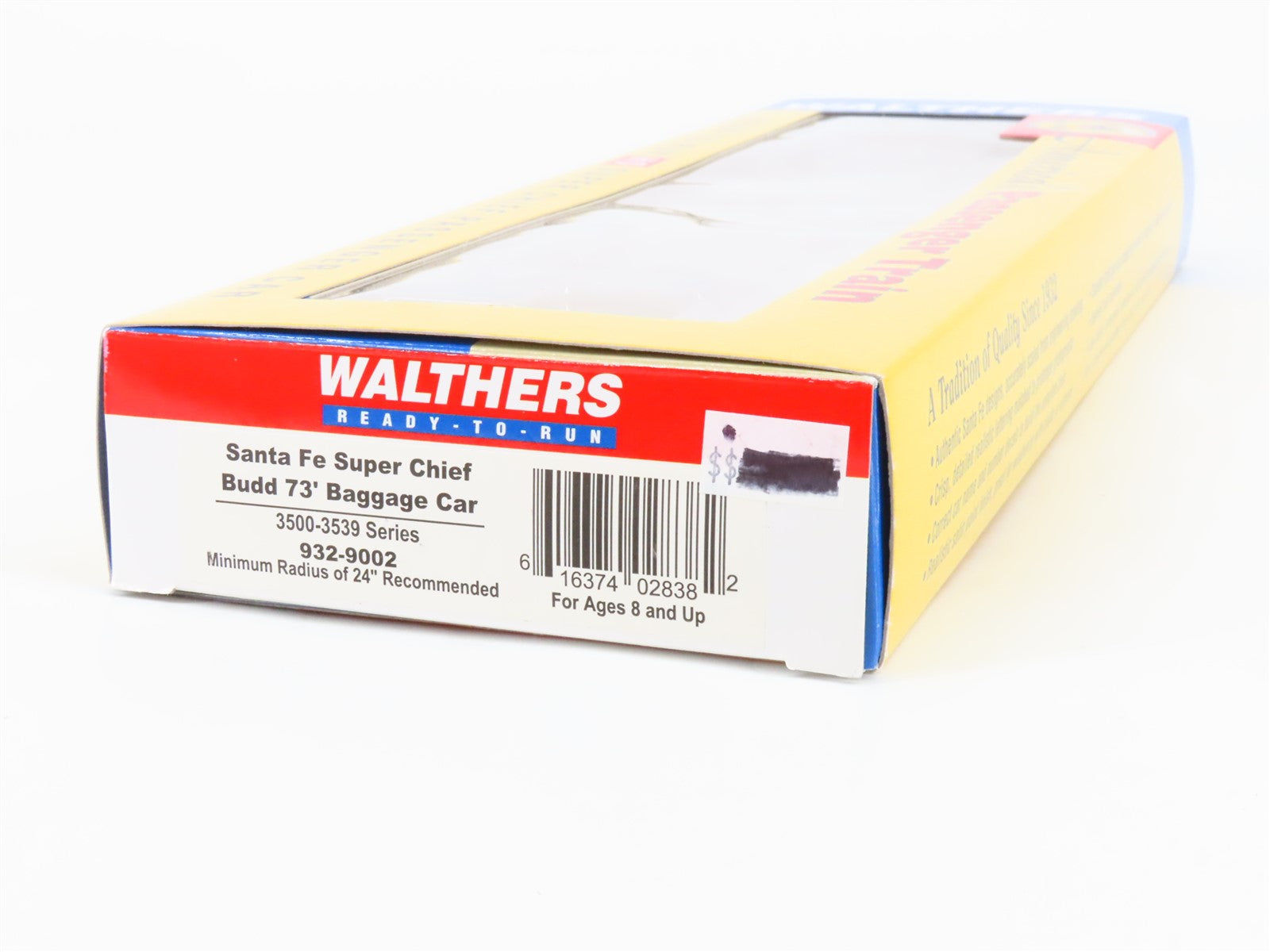 HO Scale Walthers 932-9002 ATSF Santa Fe Super Chief Budd 73' Baggage Passenger