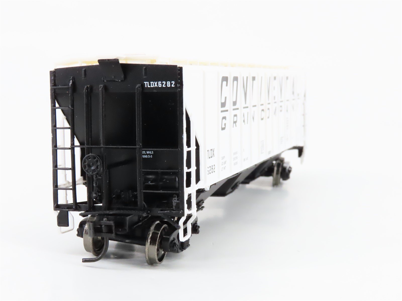 HO Scale Life-Like Proto 2000 21875 TLDX Continental 3-Bay Covered Hopper #6282
