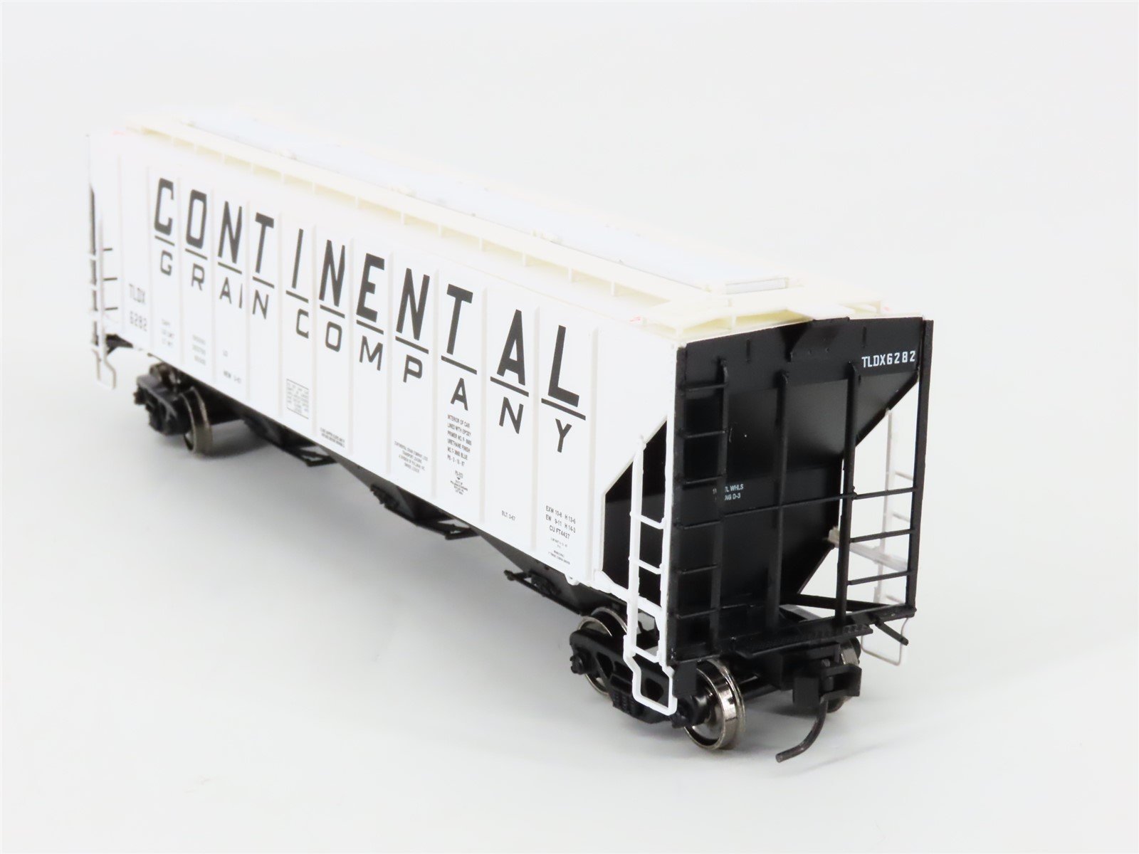HO Scale Life-Like Proto 2000 21875 TLDX Continental 3-Bay Covered Hopper #6282