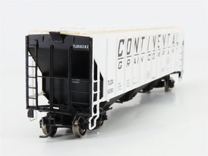 HO Scale Life-Like Proto 2000 21875 TLDX Continental 3-Bay Covered Hopper #6282