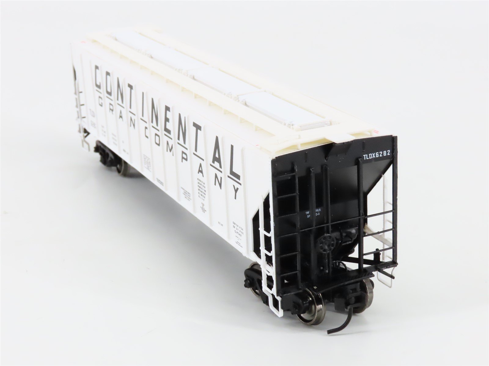 HO Scale Life-Like Proto 2000 21875 TLDX Continental 3-Bay Covered Hopper #6282