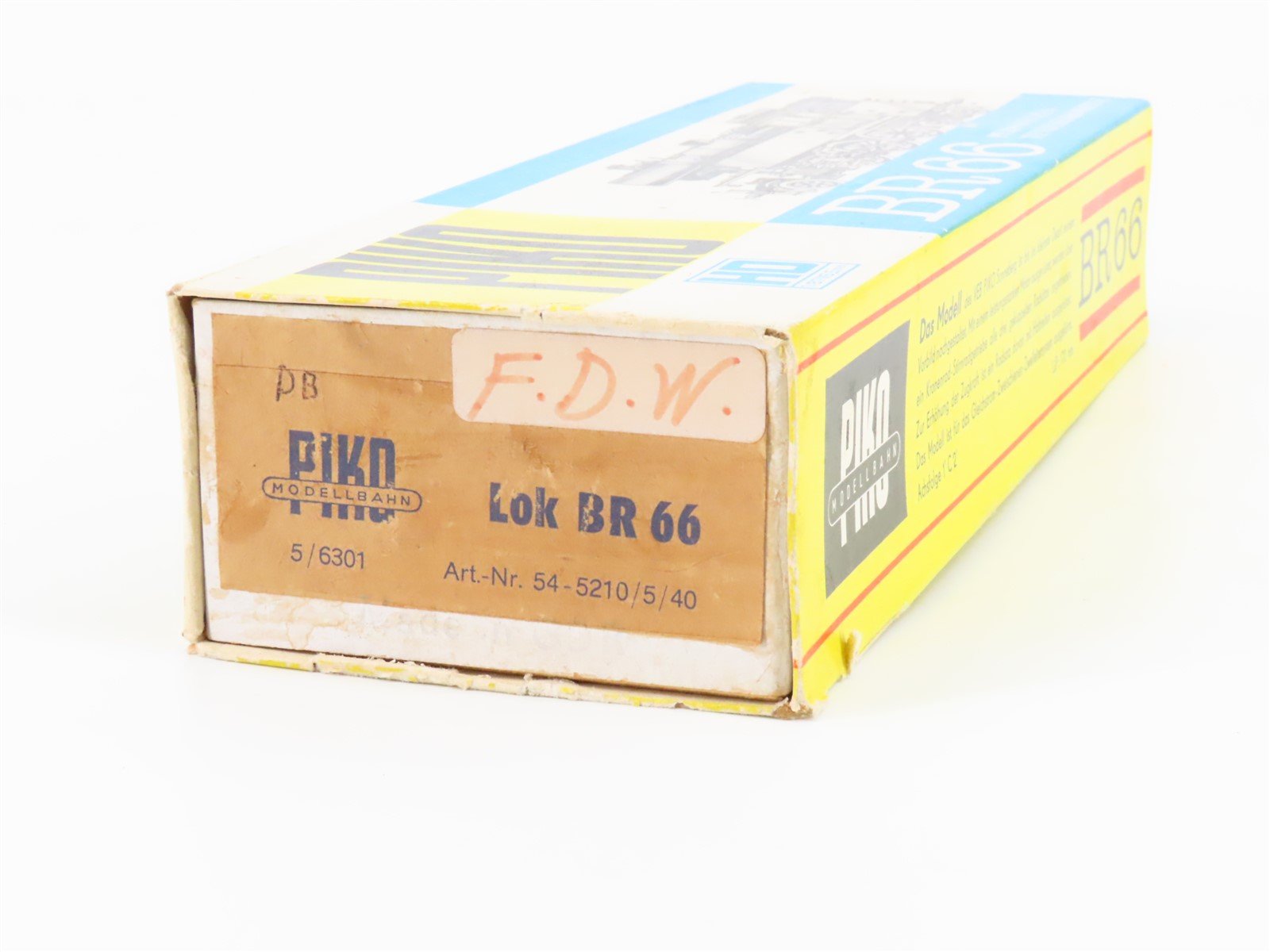 HO Scale PIKO 54-5210 DB Deutsche Bundesbahn 2-6-4T BR66 Tank Steam #002