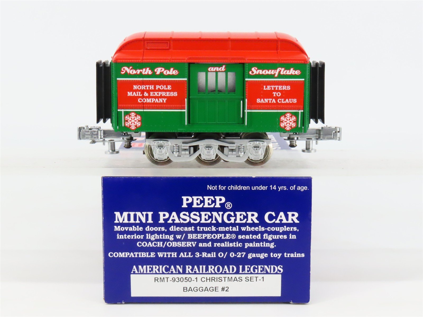 O Gauge 3-Rail Aristo-Craft RMT-93050-1 Christmas Baggage Mini #2 Passenger Car