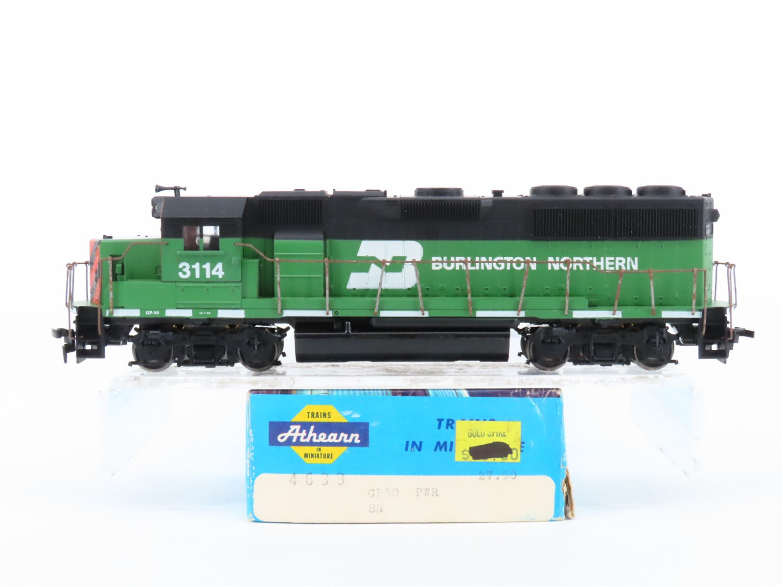 HO Scale Athearn 4633 BN Burlington Northern GP50 Diesel Locomotive #3114