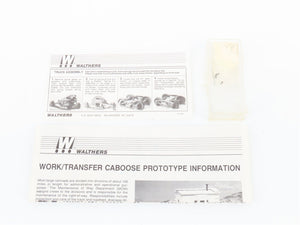 HO Scale Walthers 932-580 CR Conrail Work/Transfer Caboose #46556 CUSTOM