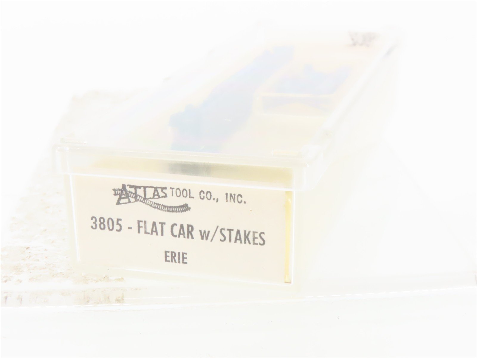 N Scale Atlas 3805 Erie Railway Flatcar w/Stakes #7220