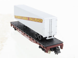 N Scale Atlas 3774 PRR Pennsylvania Flatcar #475303 w/40' Trailer