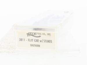 N Scale Atlas 3811 Southern Flatcar w/Stakes #51100