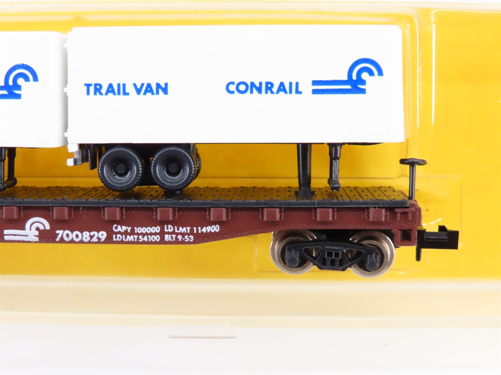 N Scale Atlas 3742 CR Conrail Flatcar #700829 w/40' Trailer