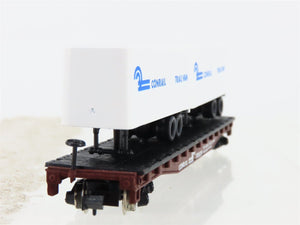 N Scale Atlas 3742 CR Conrail Flatcar #700829 w/40' Trailer