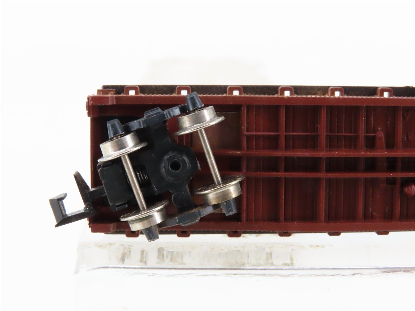 N Scale Atlas 3745 ATSF Santa Fe Flatcar #92308 w/2 Trailers Weathered