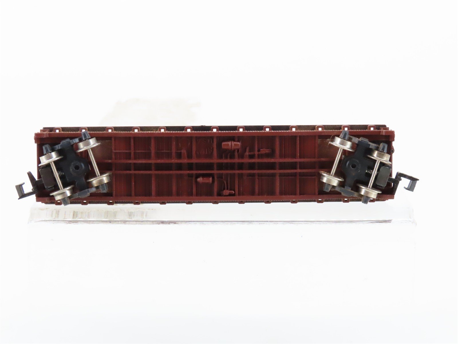 N Scale Atlas 3745 ATSF Santa Fe Flatcar #92308 w/2 Trailers Weathered