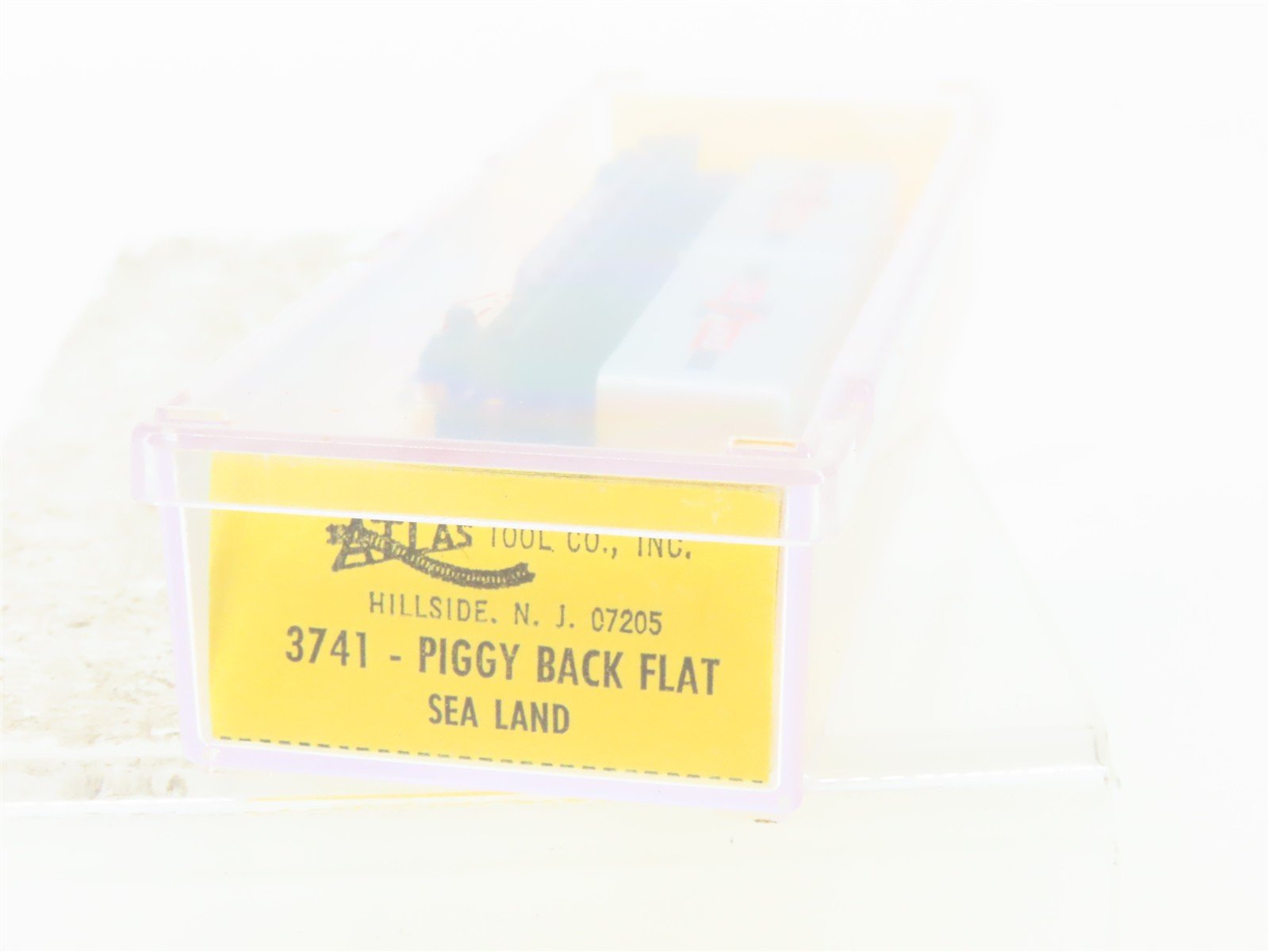 N Scale Atlas 3741 CR Conrail Flatcar #700829 w/2 Sea Land Trailers