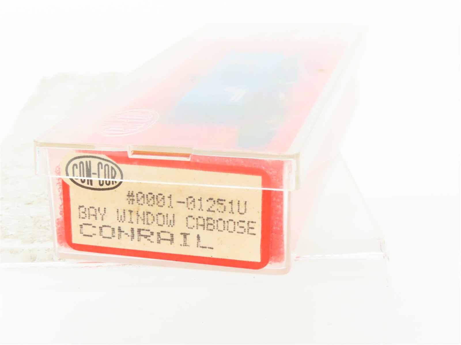 N Scale Con-Cor 0001-01251U CR Conrail Bay Window Caboose #23456