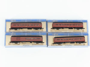 LOT of 4 N Scale Bachmann PRR Pennsylvania Combine & Coach Passenger Cars