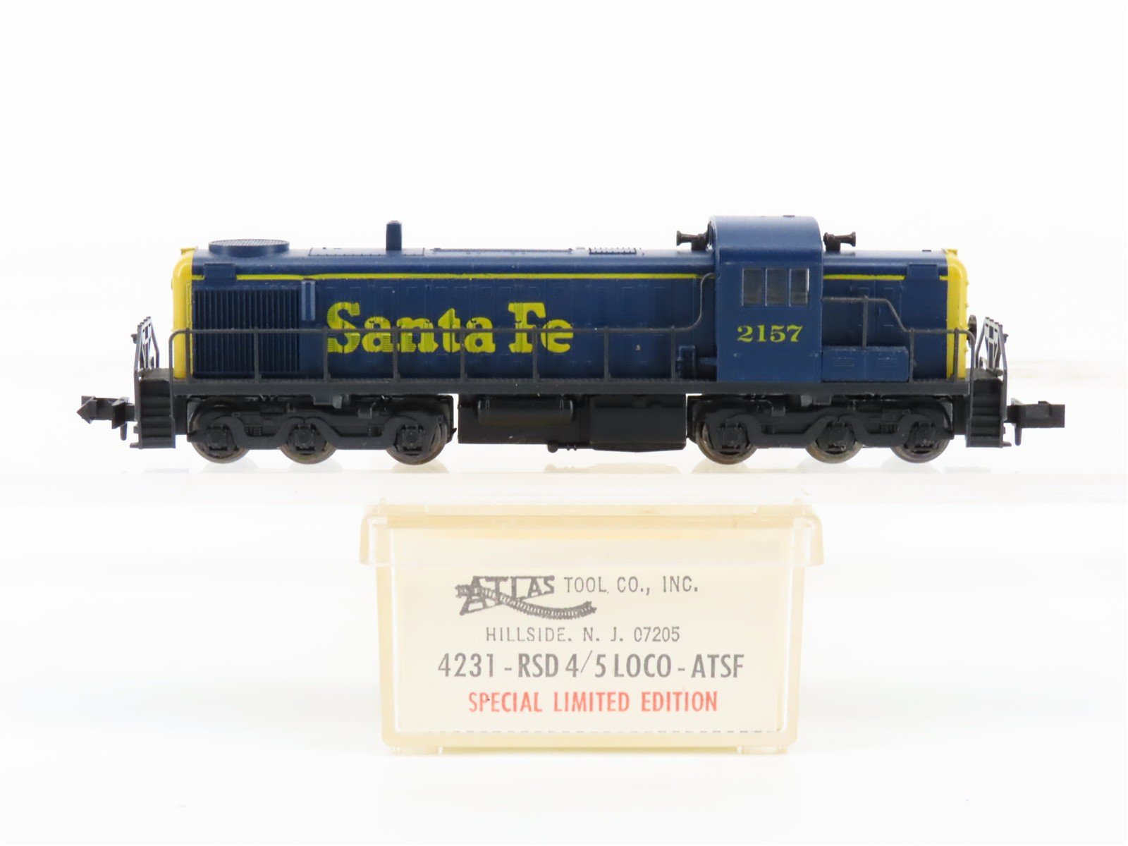 N Scale Atlas 4231 ATSF Santa Fe RSD4/5 Diesel Locomotive #2157
