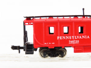N Scale Bachmann PRR Pennsylvania F7A Diesel Locomotive #9710 w/ Caboose